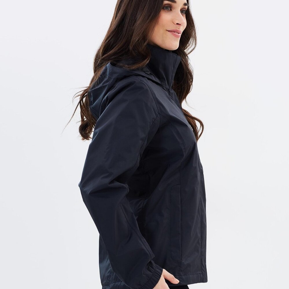 The North Face Women's Black Resolve li Hooded Outdoor Rain Parka Jacket Size XS